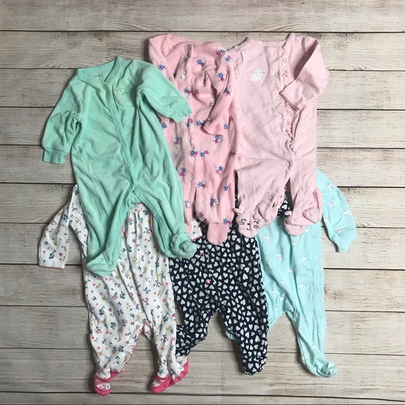 Carter's Other - Bundle 6 Carter’s Sleep and Plays size 3 months